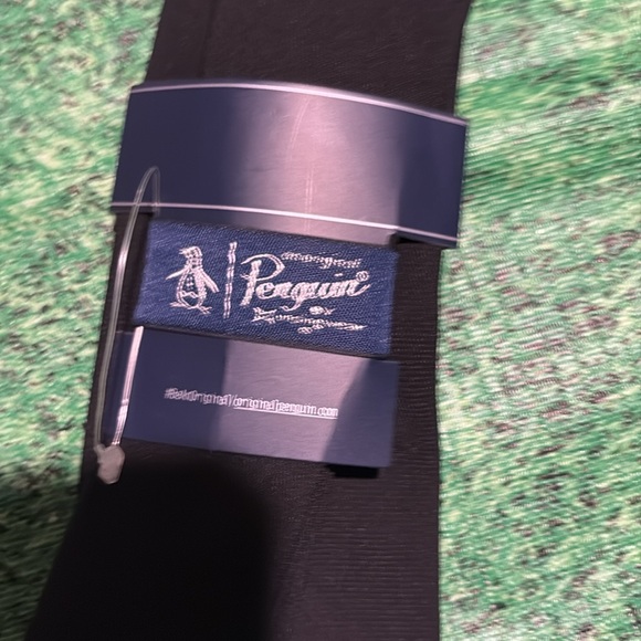 NWT men’s penguin brand black tie - Picture 3 of 4